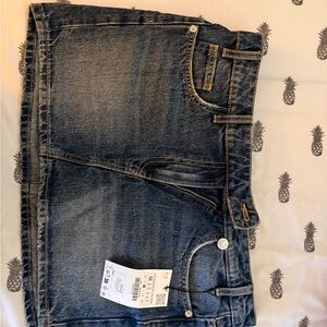 Zara Blue Denim Mini Skirt